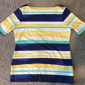 Multi-colored striped blouse